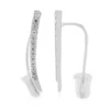 Zirkon-Silberohrringe