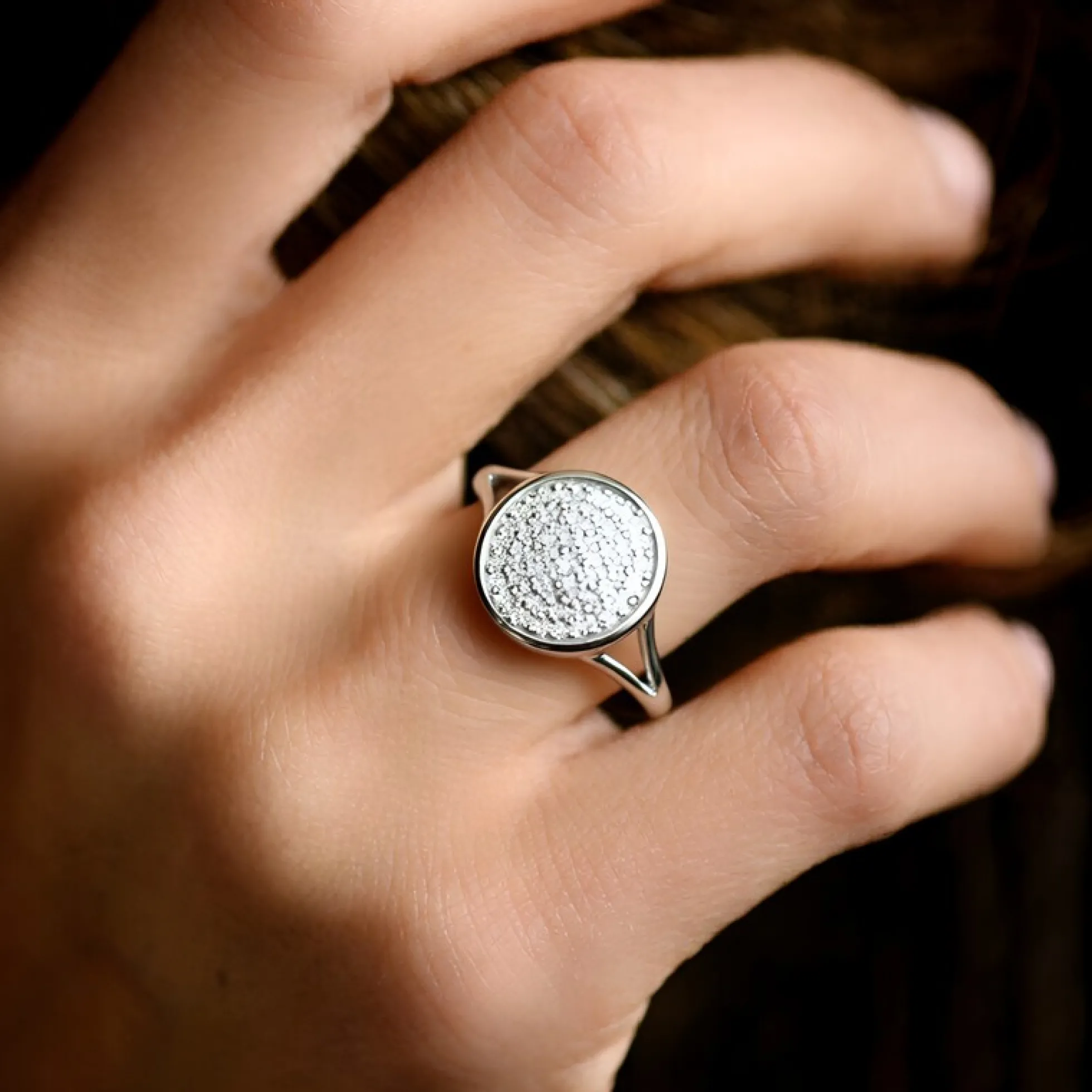 Zirkon-Silberring