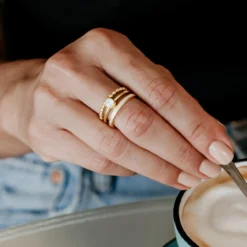 Zirkon-Silberringe